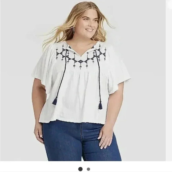 Knox Rose women's flutter short sleeve top - Picture 1 of 7